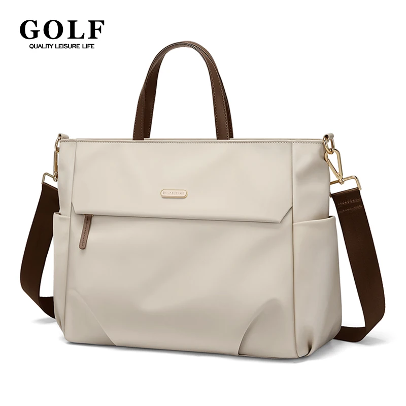 Sac à main de GOLF pour femmes, porte-documents pour ordinateur portable, sac de travail étanche de 15 pouces pour dames, sacs à bandoulière pour ordinateur de banlieue