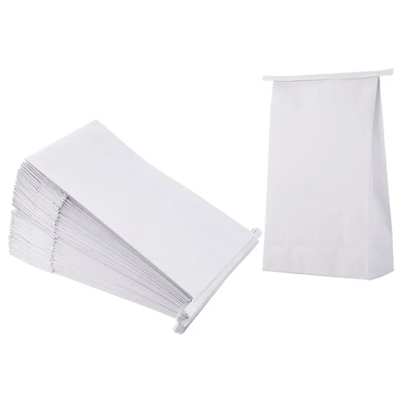 newA10R 50 Pcs Vomit Bags White Throw Up Bags for Motion Morning Sickness and Hangovers Travel Disposable Paper Puke Bag