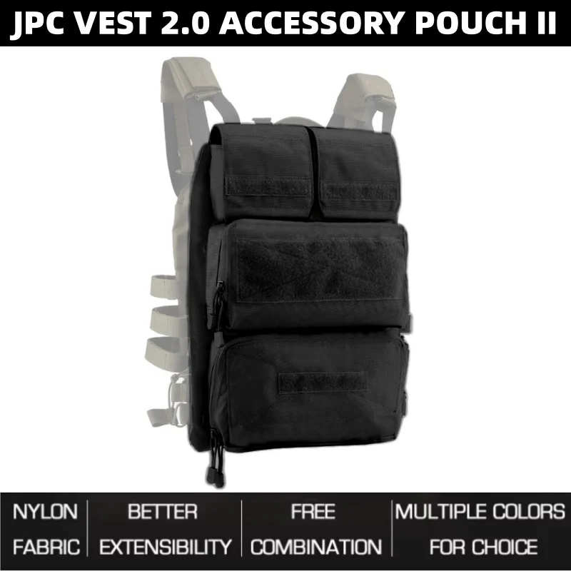 

JPC 2.0 Armor System Expansion Pouch | Modular Platform Low-Profile Equipment Organizer | For Hunting Equipment Accessories