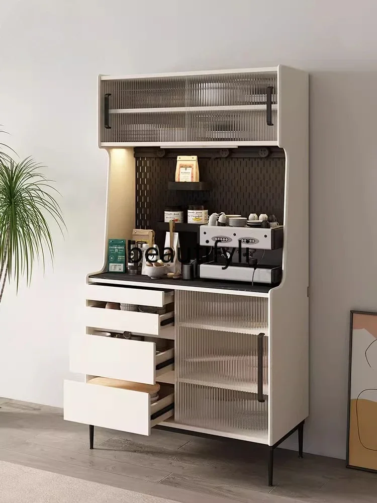 New arrive Modern simple rock slab dining side cabinet integrated storage wall utility cabinet living room home, storage solid w