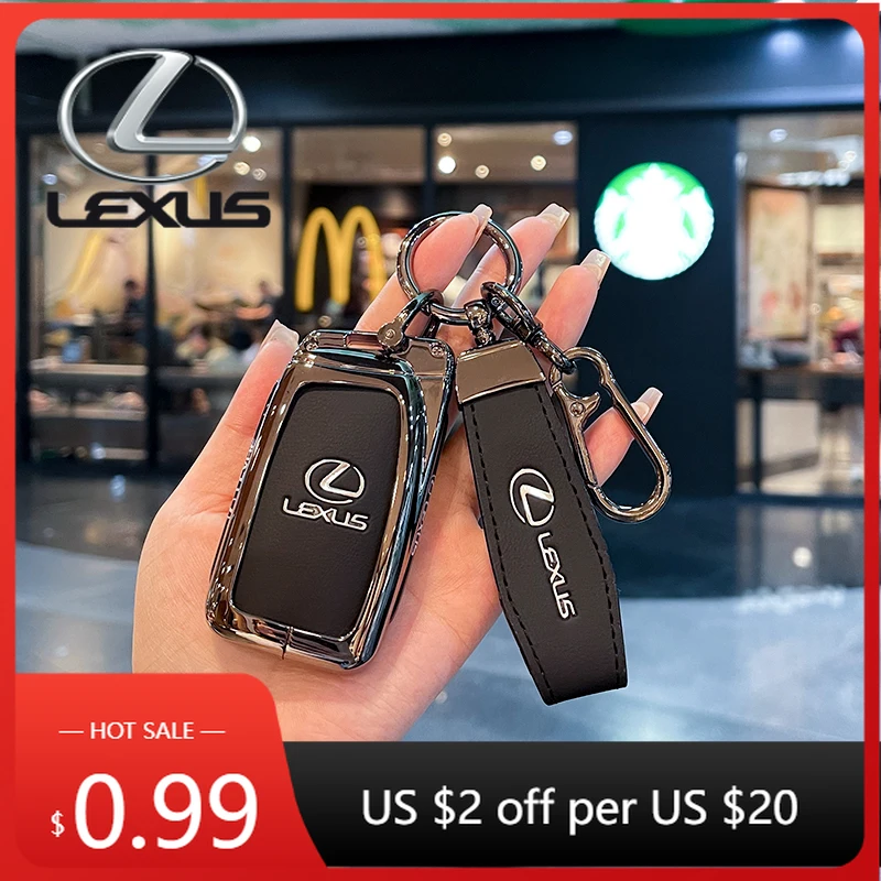 

Interior Stickers Gun Car Key Cover Case Shell Fob Holder For Lexus NX ES UX US RC LX GX IS RX 200 250h 350h LS 450h 260h 300h U