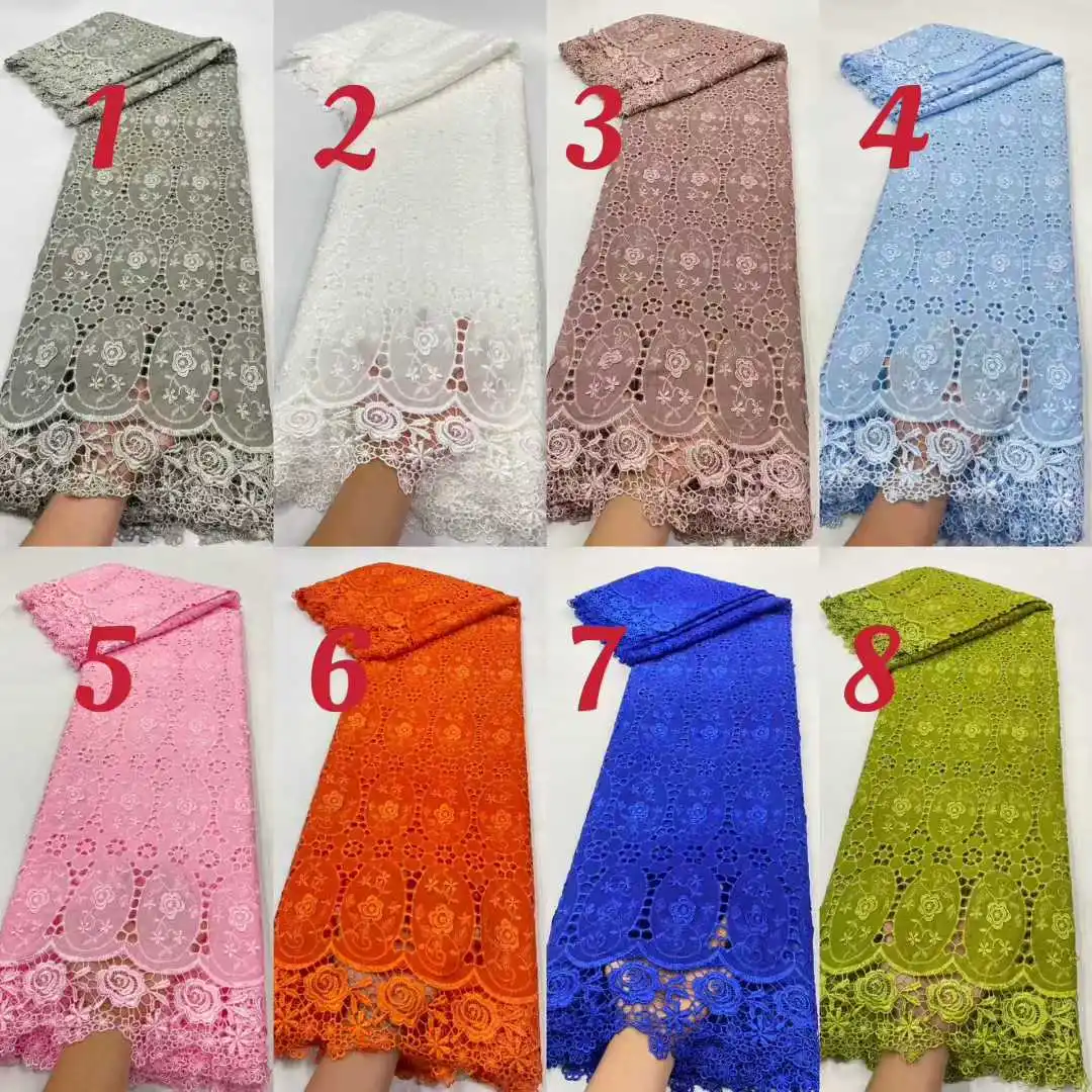 Африканский французский гипюровый шнур, кружевная ткань 2025, горячая распродажа, нигерийский молочный шелковый шнур, кружевная ткань для женщин, свадебные платья, шитье
