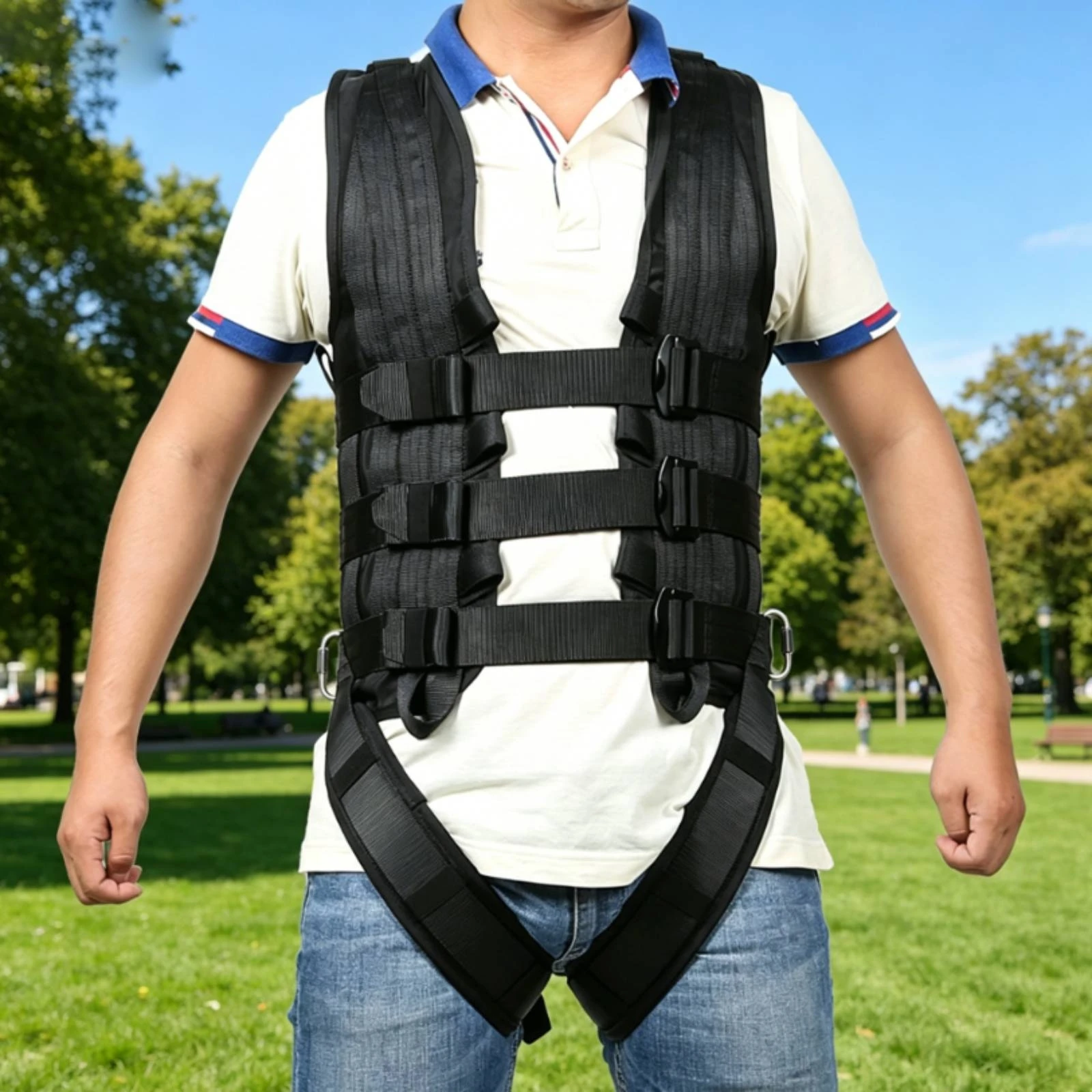 

Professional Full-body Stunt Harness Vest Heavy-duty Harnais Antichute Wire Work Gear for Stunt Performers