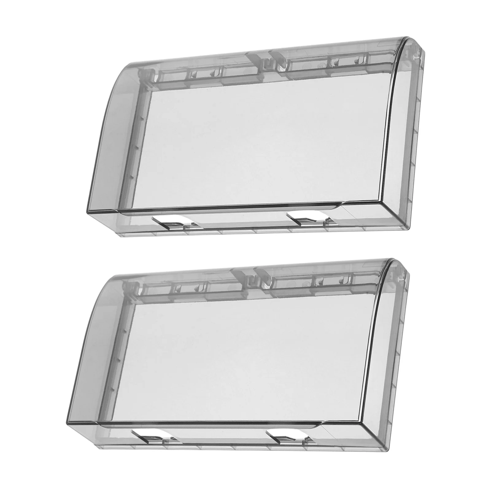 2Pcs Waterproof Socket Outlet Cover Thickened Double Slots Splash Adhesive Wall Protector Electrical Accessories