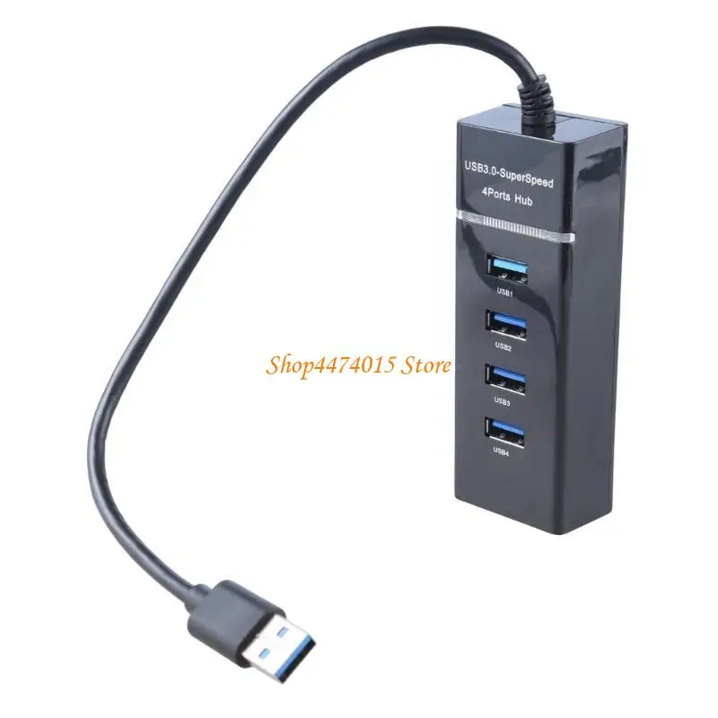 K1AA High Speed 4Port USB Hub Multi Splitter Expansion Desktop PC Laptop Adapter