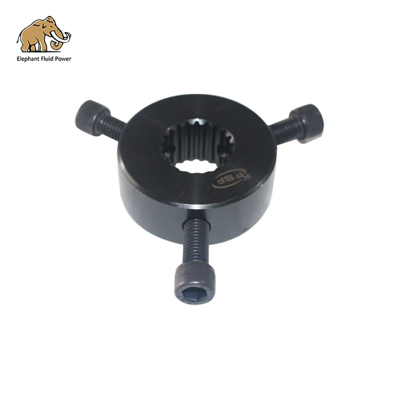 

Excavator Hydraulic Pump Parts Coupling Flexible Rubber Coupling Spline 50# 12cm 3 Hole