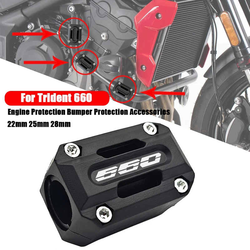 

For TRIDENT660 trident 660 2021 2022 2023 2024 Engine Protection Bumper Protection Accessories 22mm-28mm