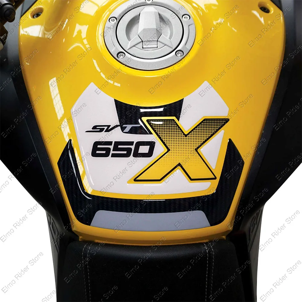 แผ่นสติกเกอร์ป้องกันถังน้ำมันรถจักรยานยนต์แบบ3D สำหรับ QJ Motor SVT 650 x SVT 650 x