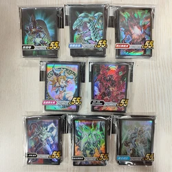 55PCS Yu-Gi-Oh! DIY oard game card protective case Card Black Magician Blue-Eyes White Dragon Anime game collection card holder