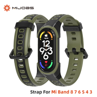 Strap For Mi Band 8 7 6 5 WatchBand For Xiaomi Mi Band 7 5 4 3 Strap Silicone Wristbands For Miband 6 7 Bracelet NFC Global Band