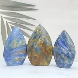 Natural Kyanite Aura Gemstone Crystal Free Form Torch Healing Wiccan Horror Holiday Gifts Home Decor Feng Shui