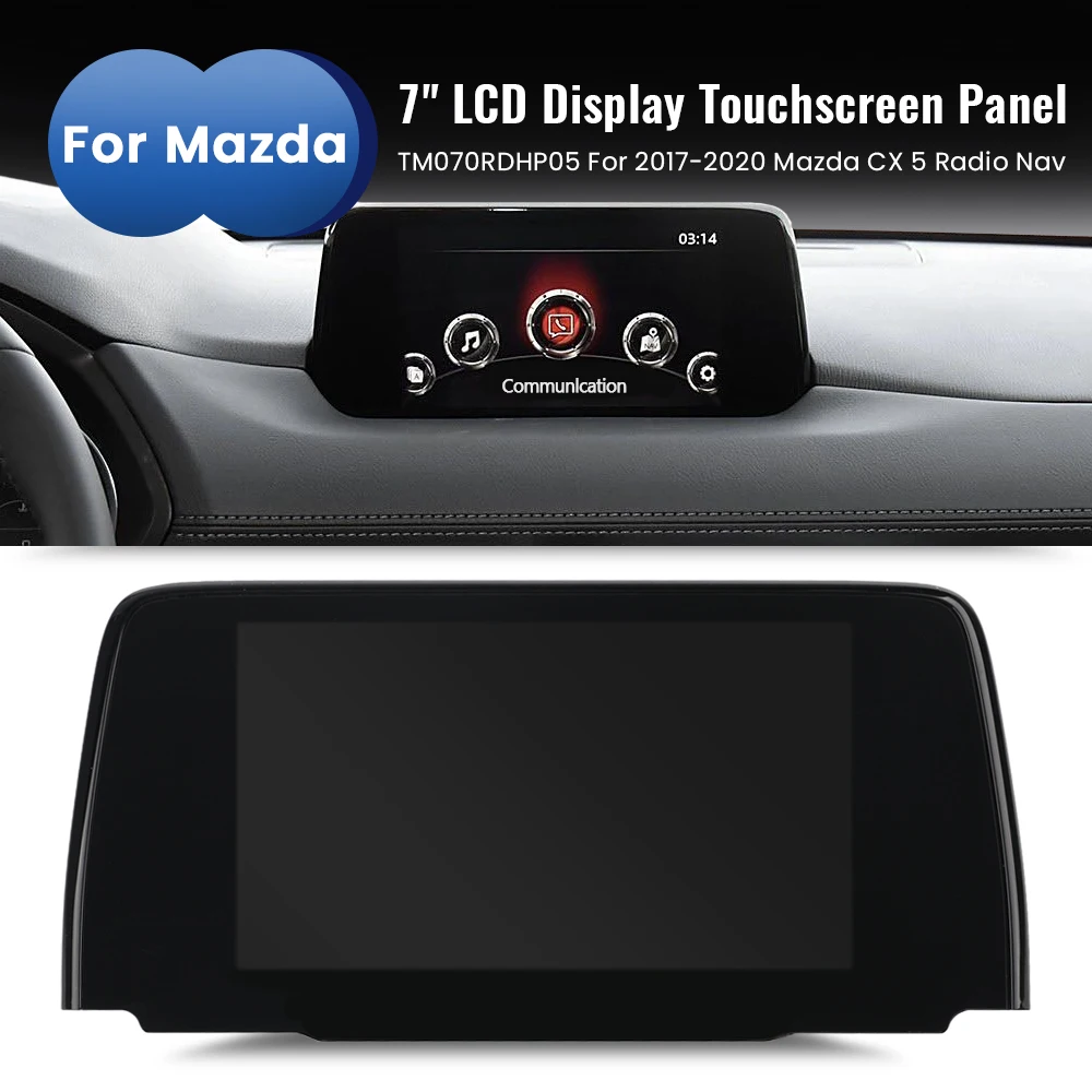 

TM070RDHP05 7 inch LCD Touch Screen For Mazda CX5 2017-2021 Navigation Maintenance Replacement Touch Display