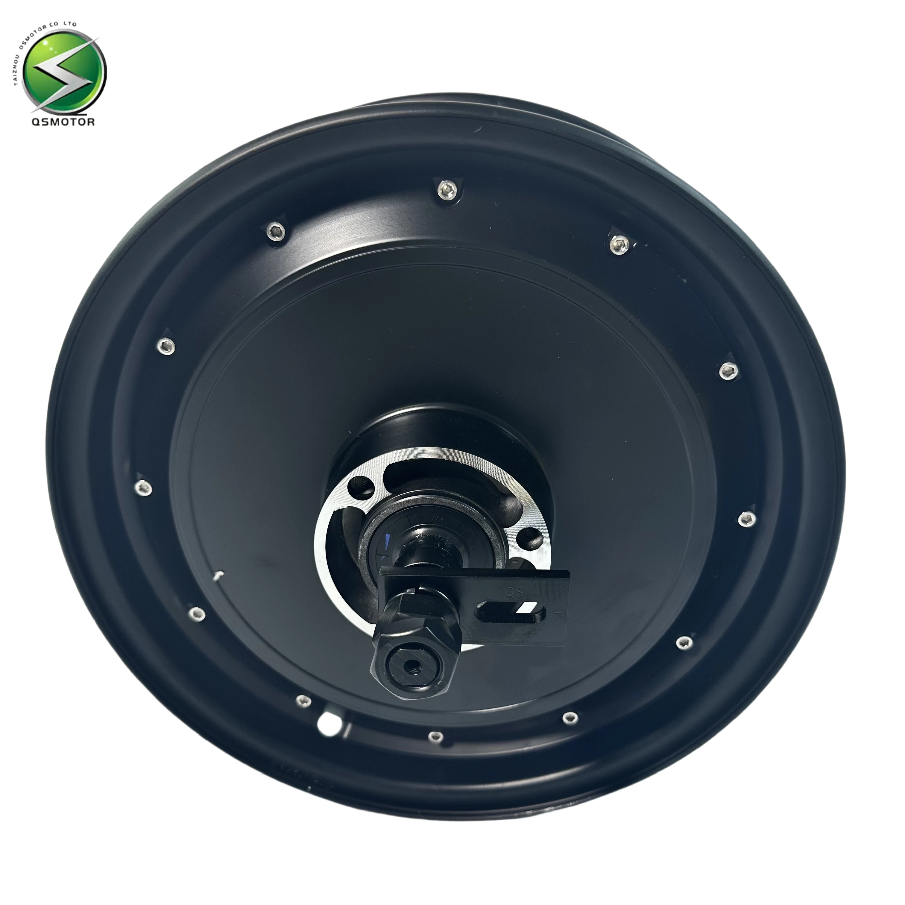 

QSMOTOR 2000W Modified Brushless DC Disc Brake Motor Popular Matte Black 12 35H for Electric Motorcycles 3000W Permanent Magnet