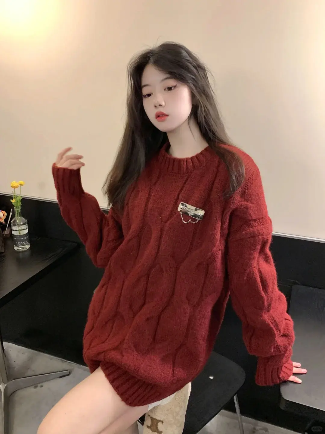 

Свитера Джемперы Пуловеры Женские пуловеры Элегантные трикотажные изделия Многослойный вид BF Y2K Lady OL Работа Профессиональная деловая встреча Спорт