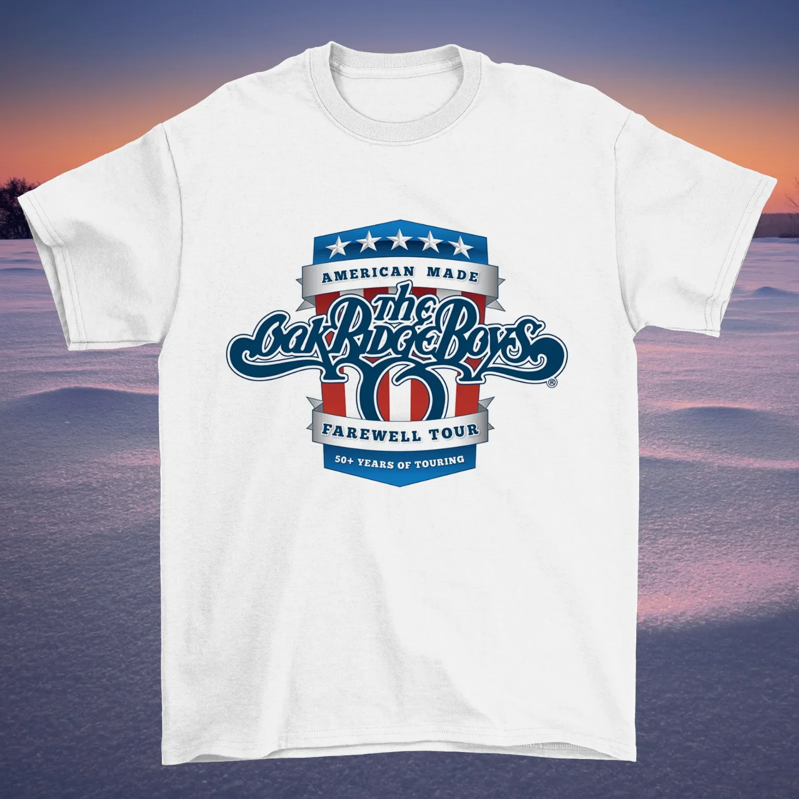 

Футболка The Oak Ridge Boys American Made Farewell Tour, полный размер S 5XL