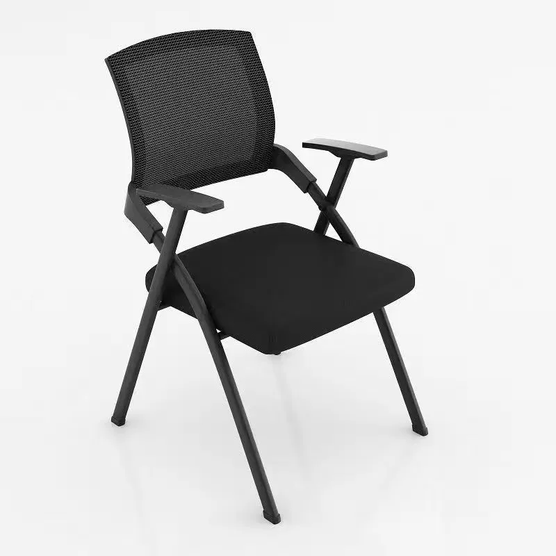 Foldable Training Chair With Writing Board Conference Seatings With Table Panel Integrated Meeting Room Chairs