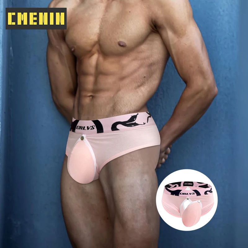 

1Pcs Modal Men Underwear Sexy Gay Detachable Pouch-strap Men's Briefs Breathable Hollow-out Man Underpants Mens Bikini Panties