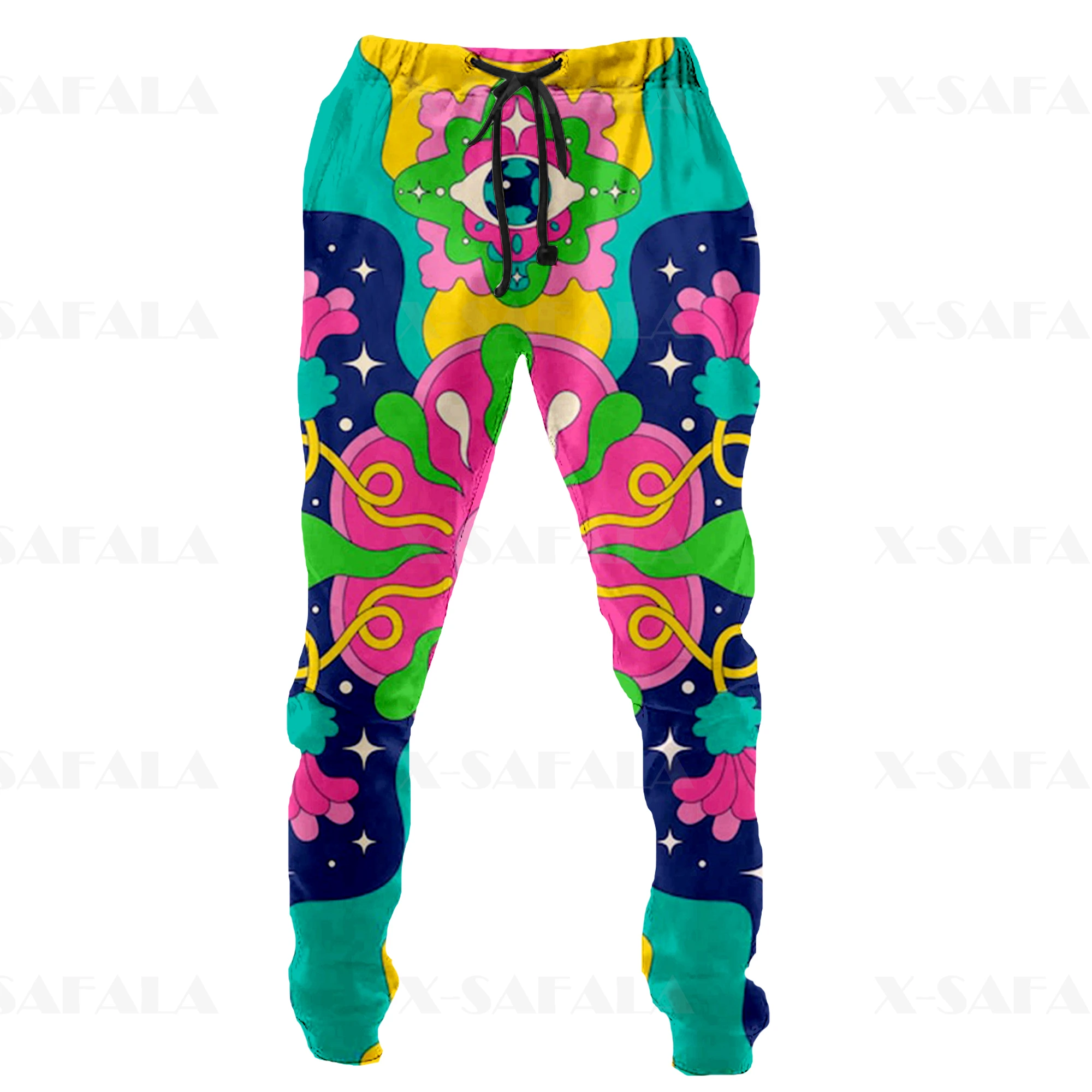 Hippie Psychedelic Colorful Trippy 3D Print Trousers Men Sweatpants Casual Long Joggers Streetwear Autumn Loose Sports Pants-6