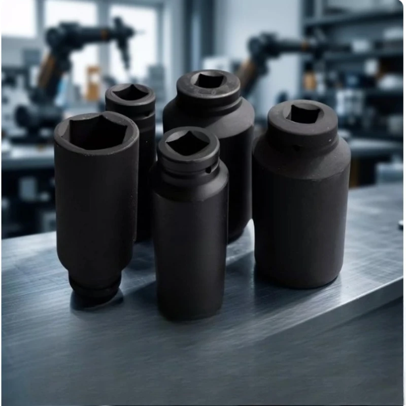 1Inch Deep Socket Heavy Duty  Set for deep Impact socket Hexagonal Socket Electric Wrench Chrome Molybdenum Steel