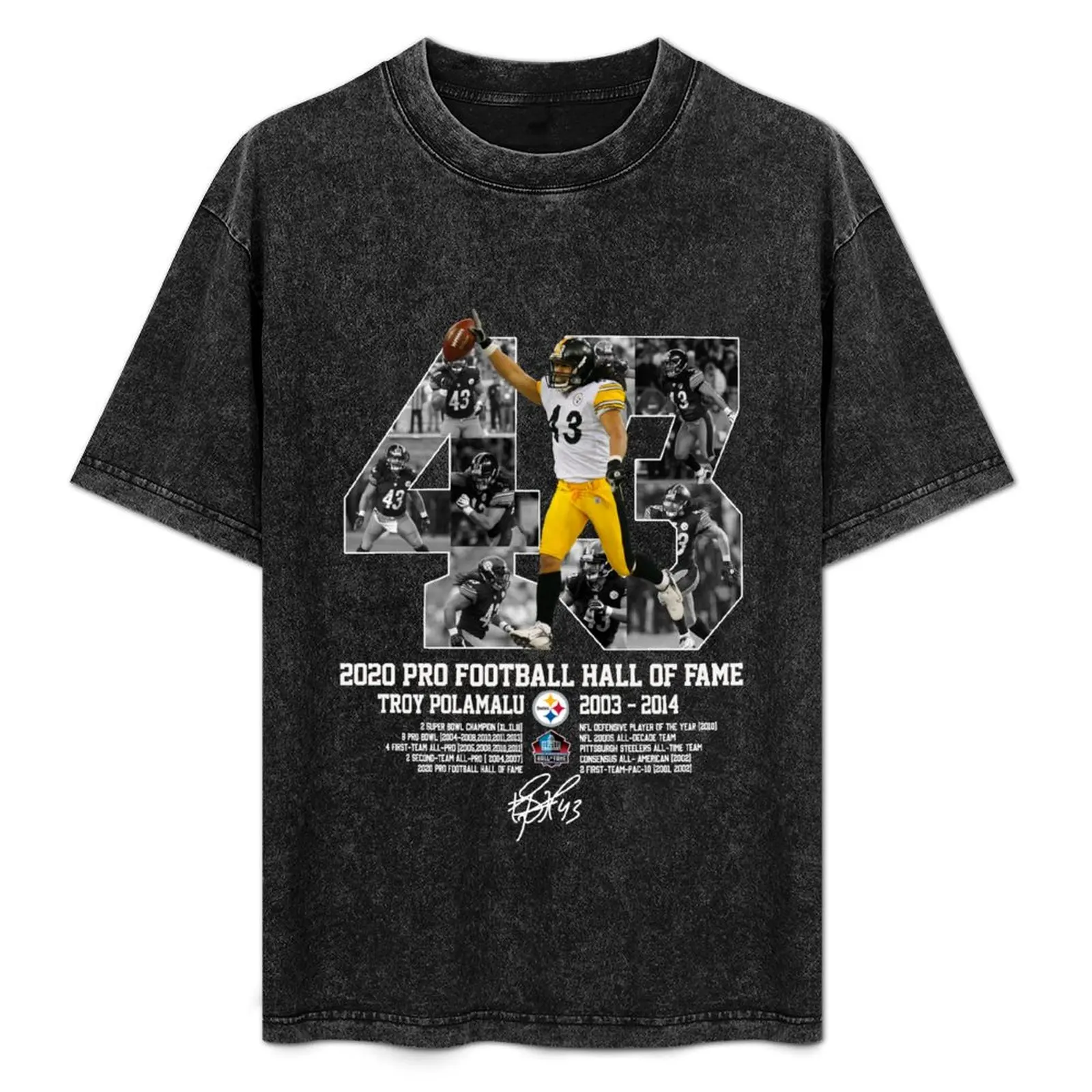 

Cháútóí 2020 Pró Fóótbáll Háll óf Fámé Tróy Pólámálú P í T T S B ú R G H Slérs T s Tréndíng T-Shirt oversized anime shirts men