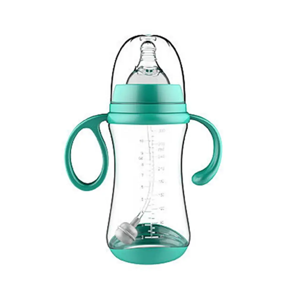 

Portable Newborn Feeder SIlicone Fruit Juice Wide-Caliber Milk Bottles Baby Bottle with Grip Nipple Bottle Nursing Care