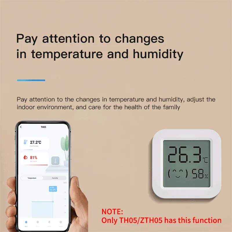 Tuya Thermometer Hygrometer Zigbee Temperature Humidity Sensor Mini LCD Digital Display Bluetooth-Compatible For Smart Home