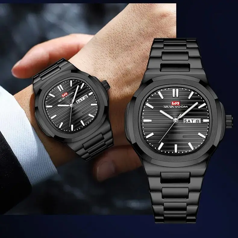 

Водонепроницаемые мужские часы-календарь, мужские кварцевые наручные часы, новый люксовый бренд, деловые часы, мужские светящиеся стрелки Relogio Masculino