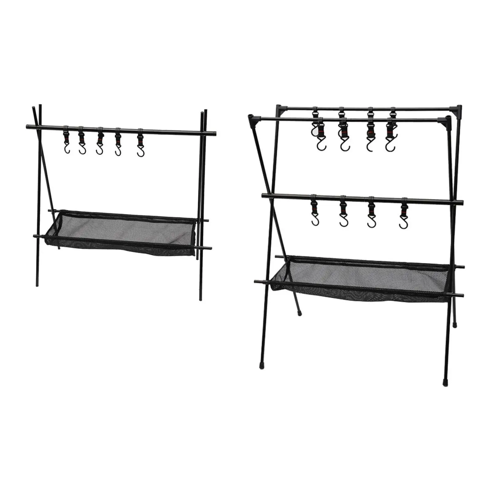

Camping Hanging Rack Versatile Camping Stand for Parties Barbecues Gardening