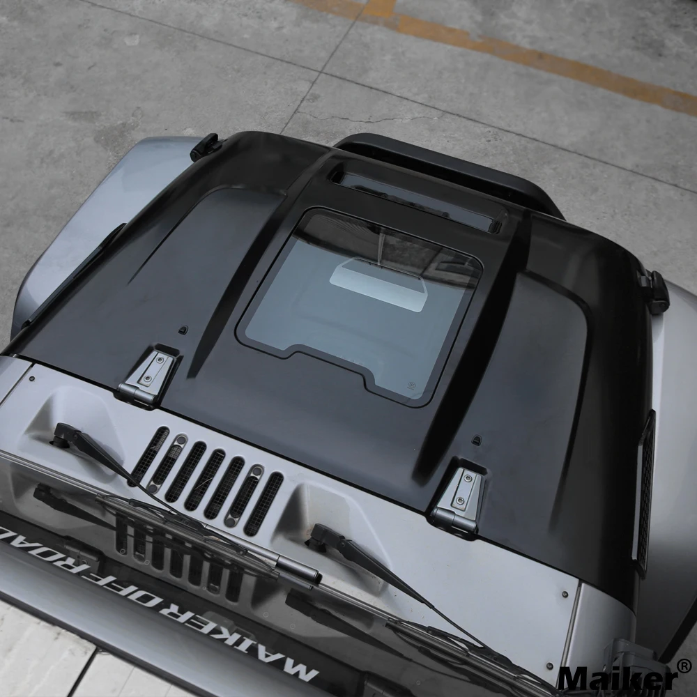 

The Replacement Engine Hood For 2007-2017 Jeep Wrangler JK JKU Space Capsule Hood Heat Dispersion Hood