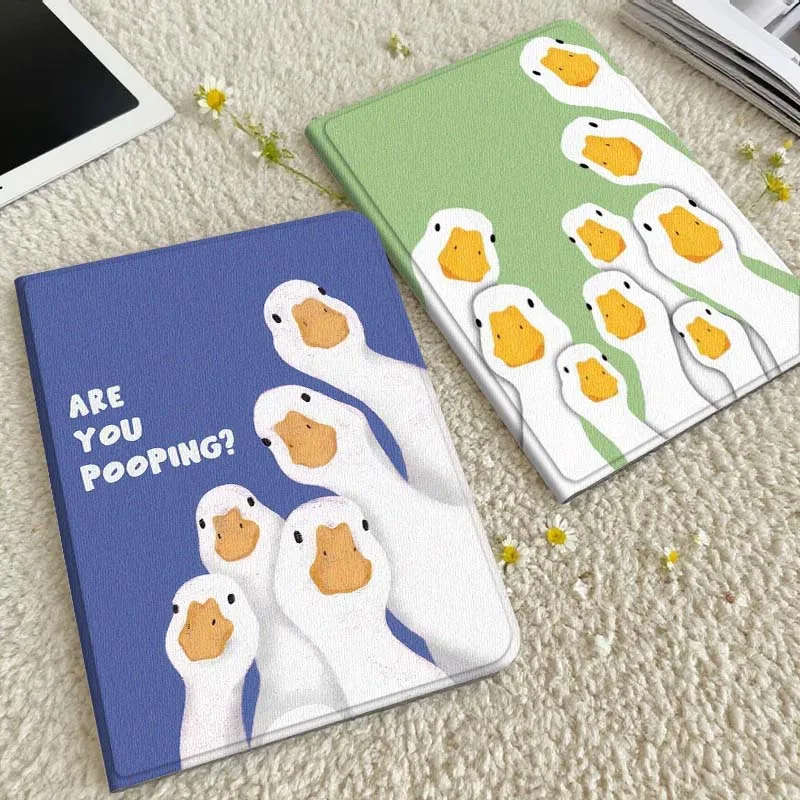 Cartoon Anime Duck For Xiaomi Redmi Mi Pad 5 6 6s 7 SE Pro Max Ultra 12.4 12.5 14 inch Tablet Case