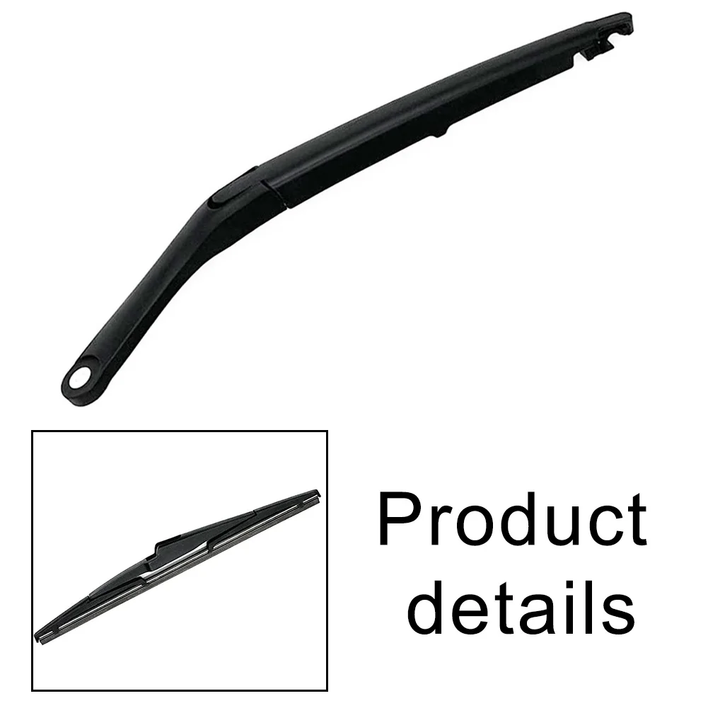 

Rear Wiper Blade Rear Wiper Assembly Rear Window Replacement Black ABS Construction Easy To Install Wear Resistant