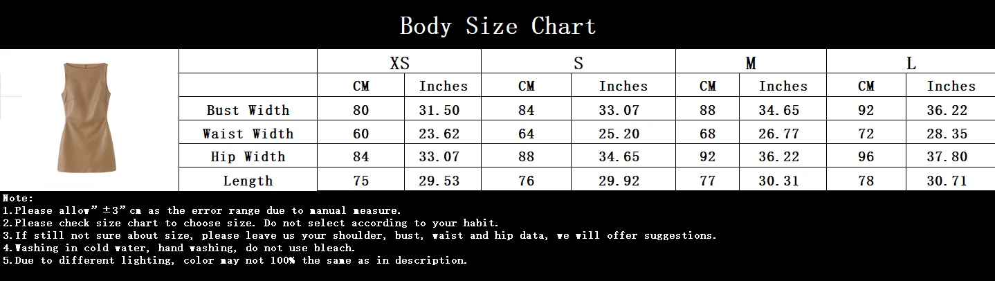 KONDALA Chic Fashion 2026 Vintage Elegantes Damenkleid Herbst PU Sexy Kleid Streetwear Ärmellos Khaki Falten Damenkleid – Detail 1