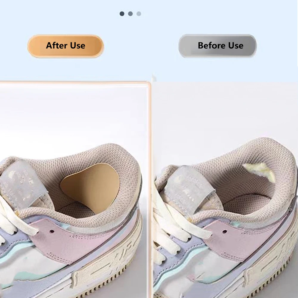 4Pcs Insoles for Shoes Woman Man Shoe Repair Patches Self-Adhesive Leather Heel Pads Wear-Resistant Heel Protectors Sticker