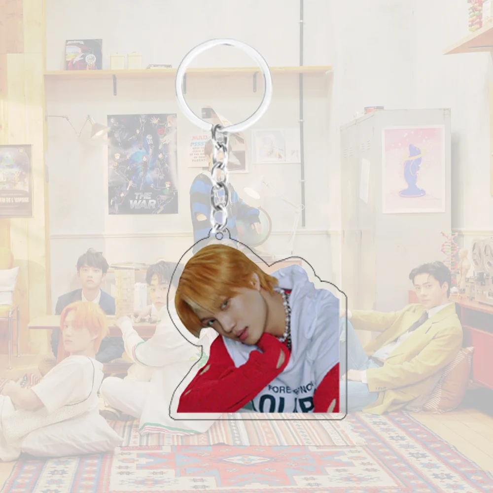 EXO Idol Photo حقيبة أكريليك مزدوجة الجوانب EXO-L ملحقات ساحرة مروحة البضائع Kpop قابلة للجمع مقاومة الطقس متينة