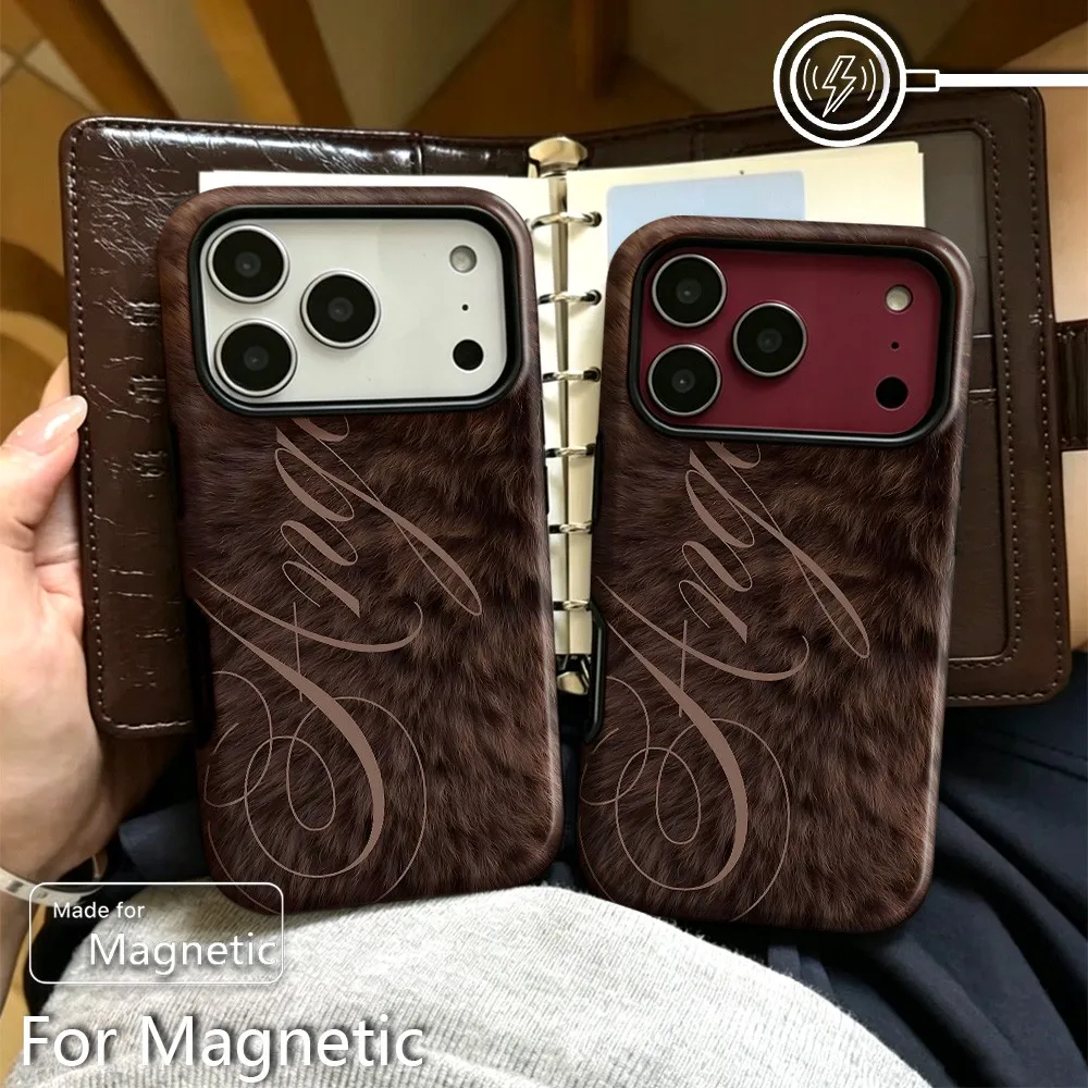 Crimson Sun Phone Case for iPhone 18 17 16 15 14 13 12 11 Air Pro Max Plus Luxury Magnetic Double-layer Back Cover