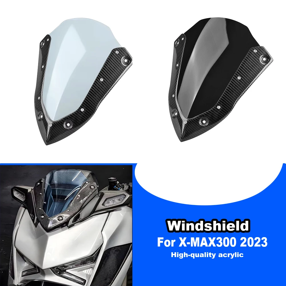 

For YAMAHA X-MAX300 XMAX300 X-MAX 300 XMAX 300 2023 2024 Motorcycle Front Windshield Windscreen Deflector Fairing