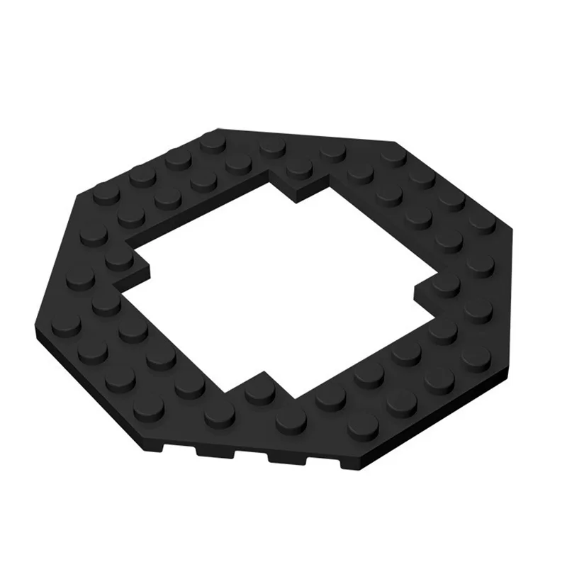 10 Stück 6063 Bauteile - 10x10 Diamantplatte & 6x6 Hohle Achteckplatte, MOC-Bausteine Kompatibel mit Großen Marken – Detail 1
