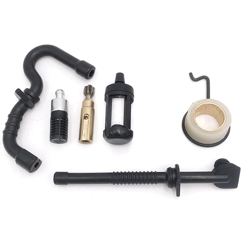 GTBL 10X Oil Pump Worm Gear Fuel Oil Filter Line Hose Kit For Stihl MS 180 170 MS180 MS170 018 017 Chainsaw Parts 11236407102