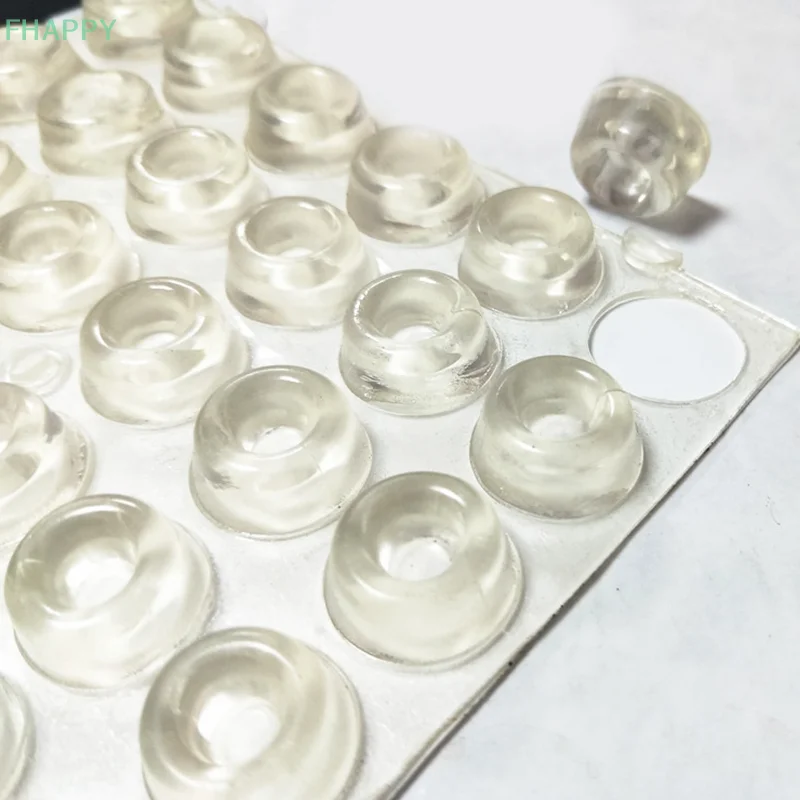 แผ่นยางกันกระแทกสำหรับตู้กันชนซิลิโคนมีกาวในตัว12ชิ้น