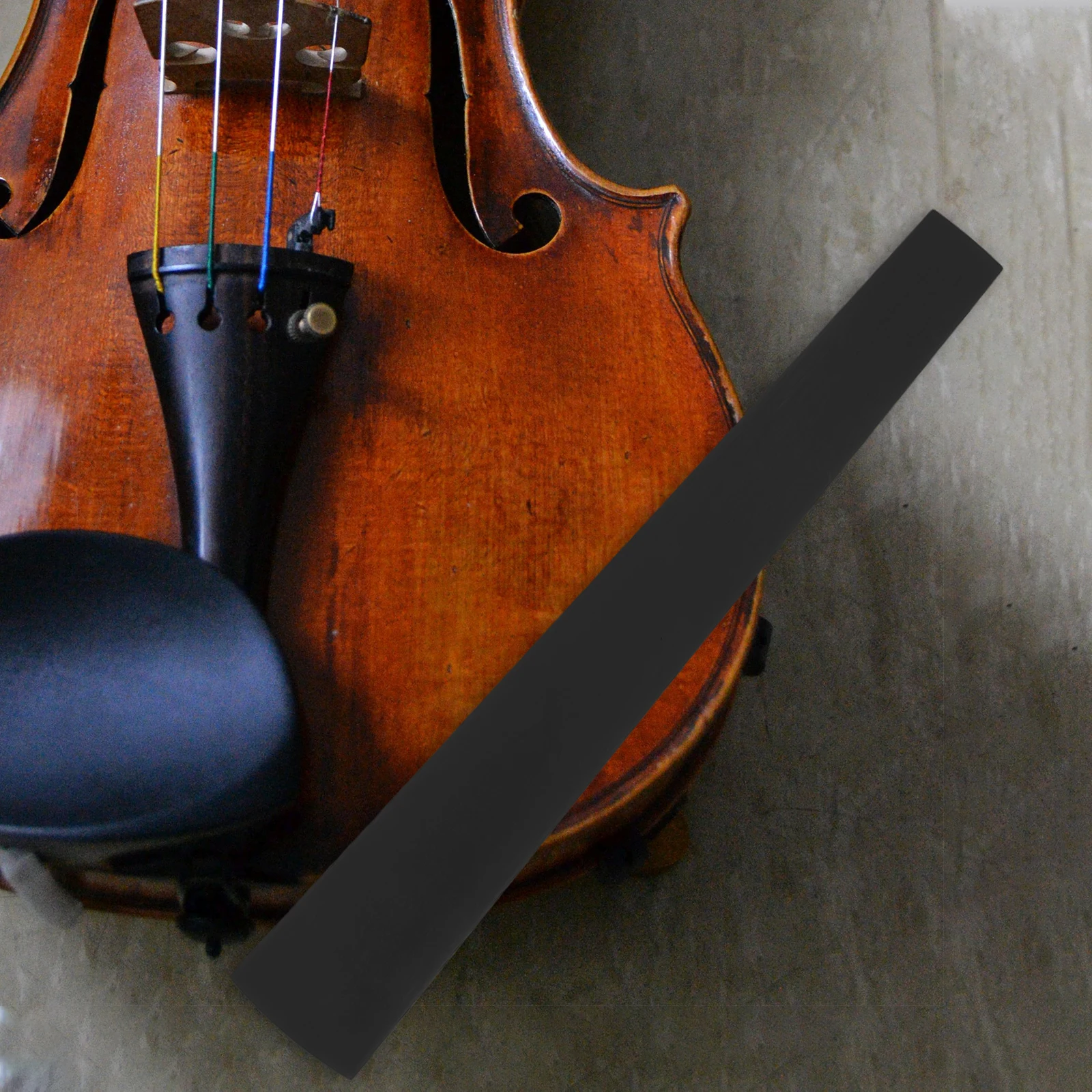 

2pcs Violin Fingerboard Replacement Wood Fretboard Parts Natural Sturdy Enhanced Sound Quality Stability For Acoustic Electric