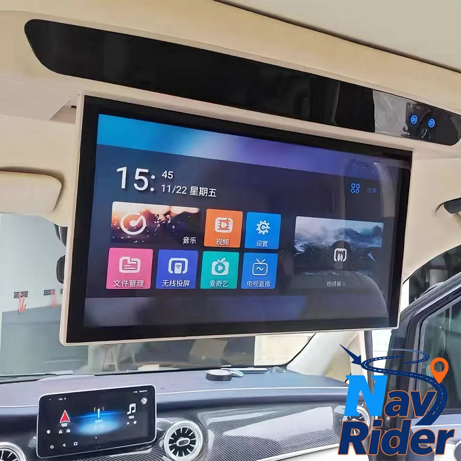 Roof Screen Ceiling Monitor For Mercedes Benz V260 V260L V-class V Class Android Multimedia Player Mirror Link Remote Control