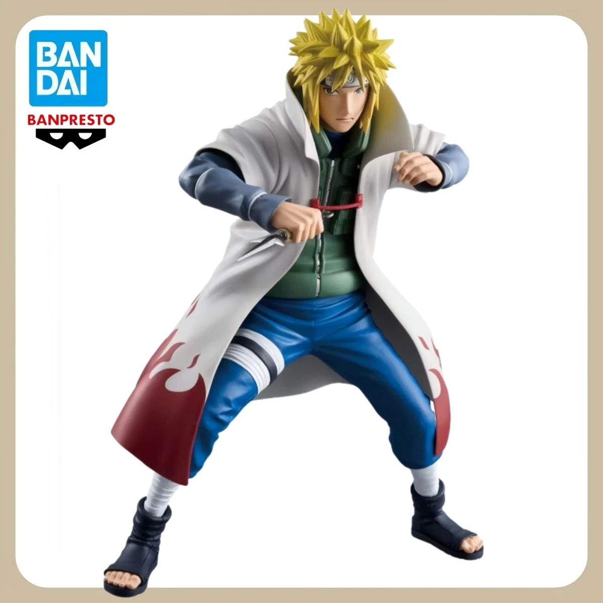 

100% официальная фигурка Bandai Banpresto NARUTO Grandista NAMIKAZE MINATO, аниме-модель, 23 см, статуя, коллекционные игрушки для мальчиков