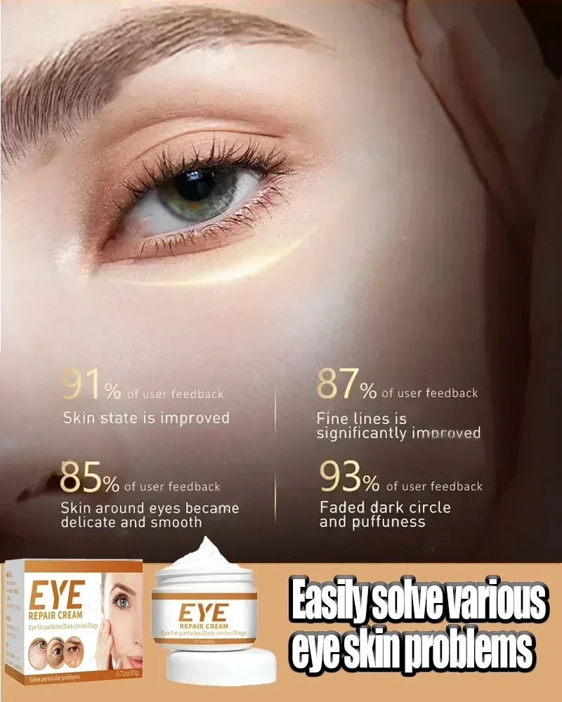 Instant Remove Wrinkle Eye Cream Eye Bags Dark Circles Anti Puffiness Firm Cream Under Eyes Lightening Fine Lines Moisturizing