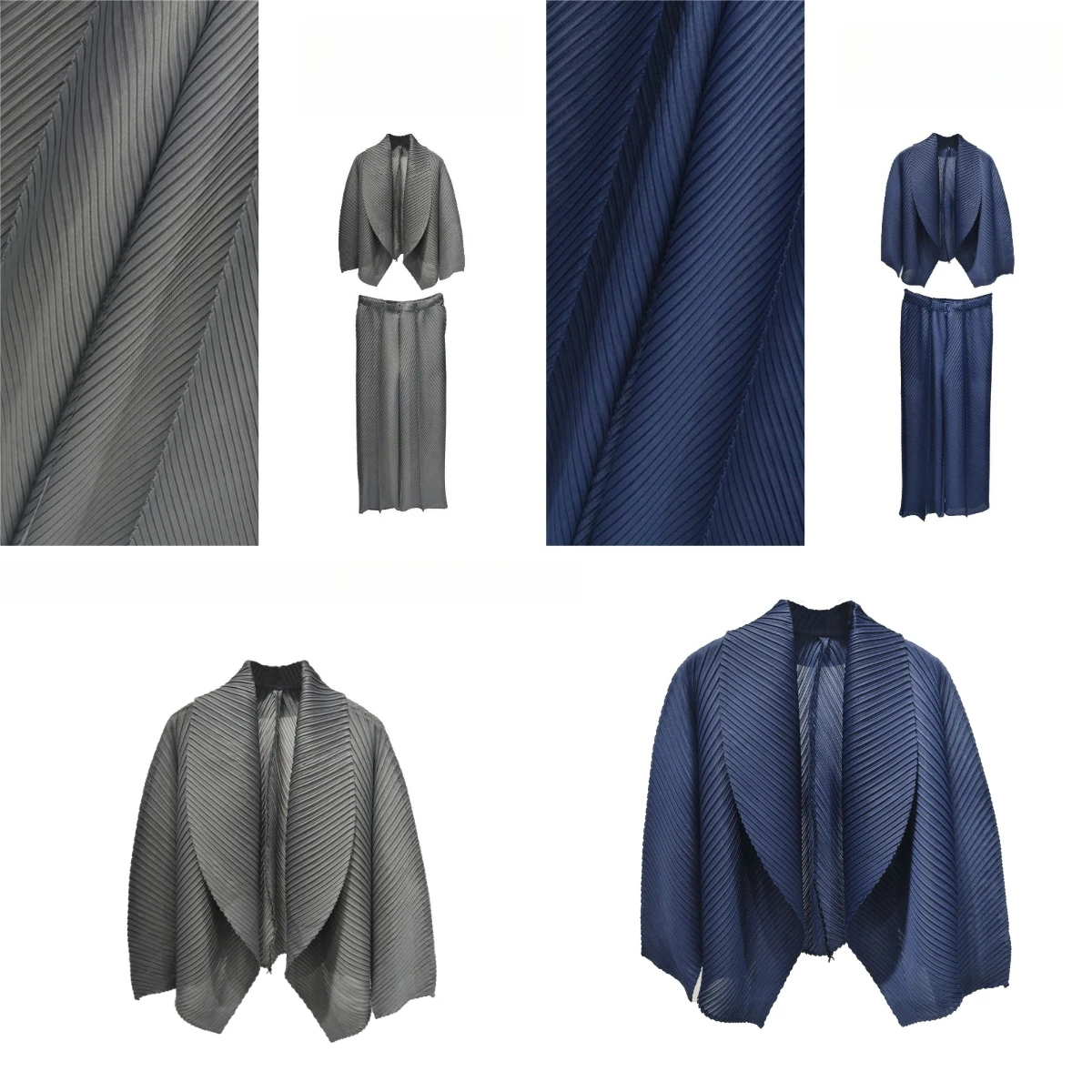 

Miyake Pleated 2025 Light Work Style Suit New Simple Commuter Pleated Two-piece Loose Temperament Fashion Women's Clothing