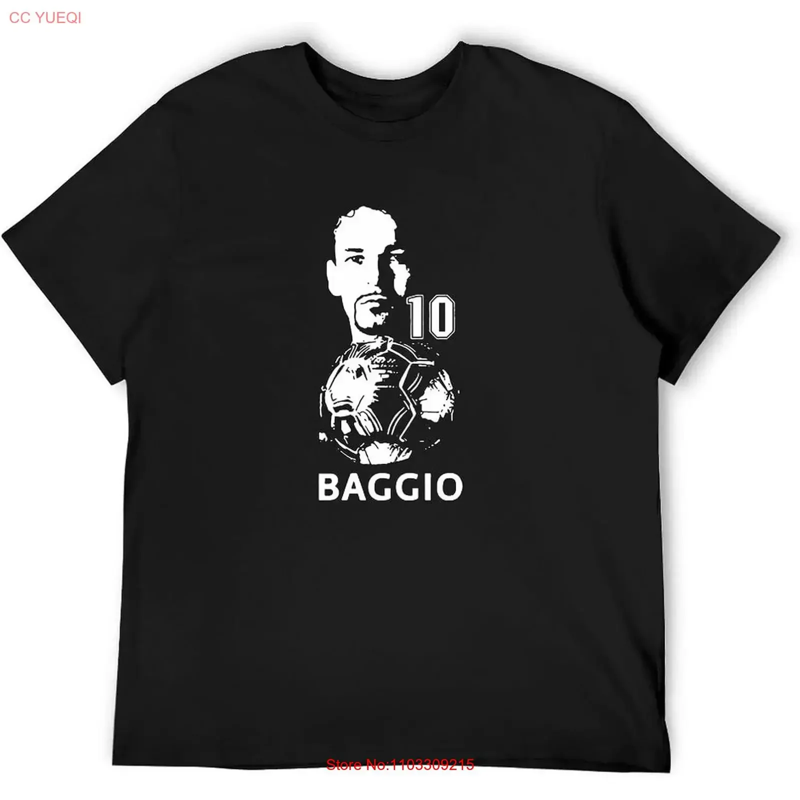 Camiseta Roberto Baggio para hombre, camiseta negra vintage lavada, ropa de diseñador, ligeramente elegante, cómoda y transpirable