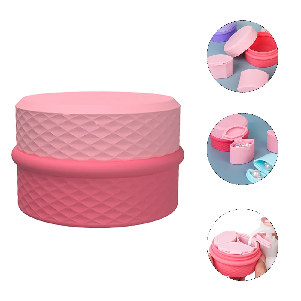 

Beauty Packing Box Lip Balm Travel Container for Toiletries Jar Creams Lotion Bottle Silica Gel Toiletry