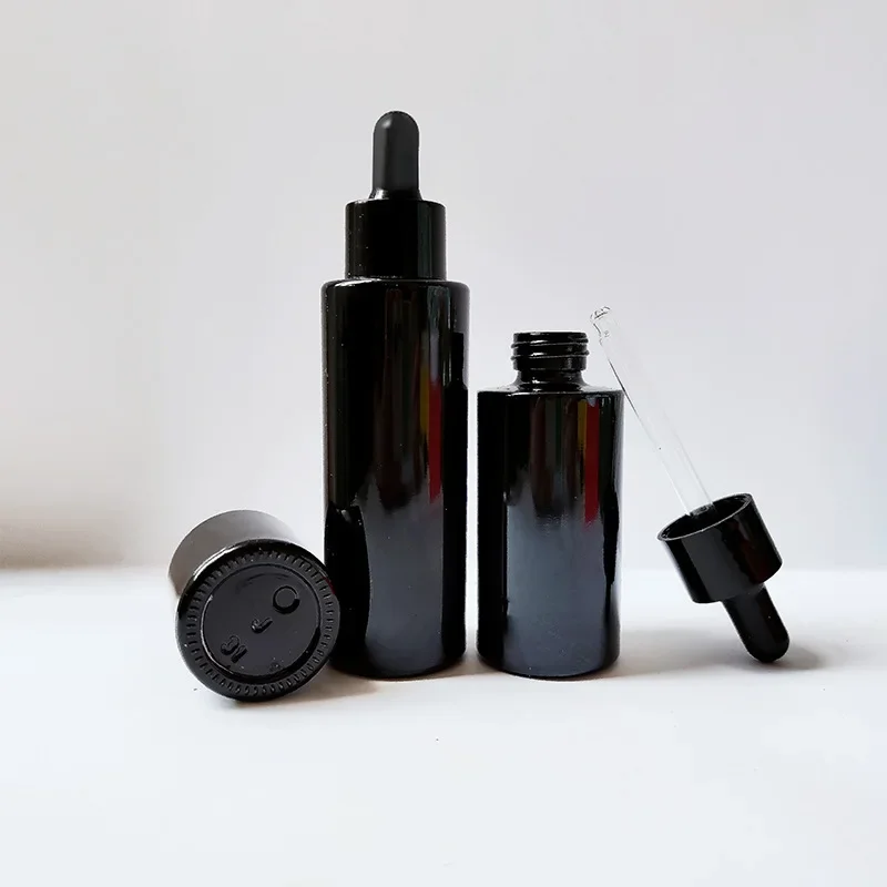 

Essential Oil Bottle 20ml Glass Black Dropper Bottle Sample Bottle Aromatherapy Liquid Drop for Massage Perfume Bottles