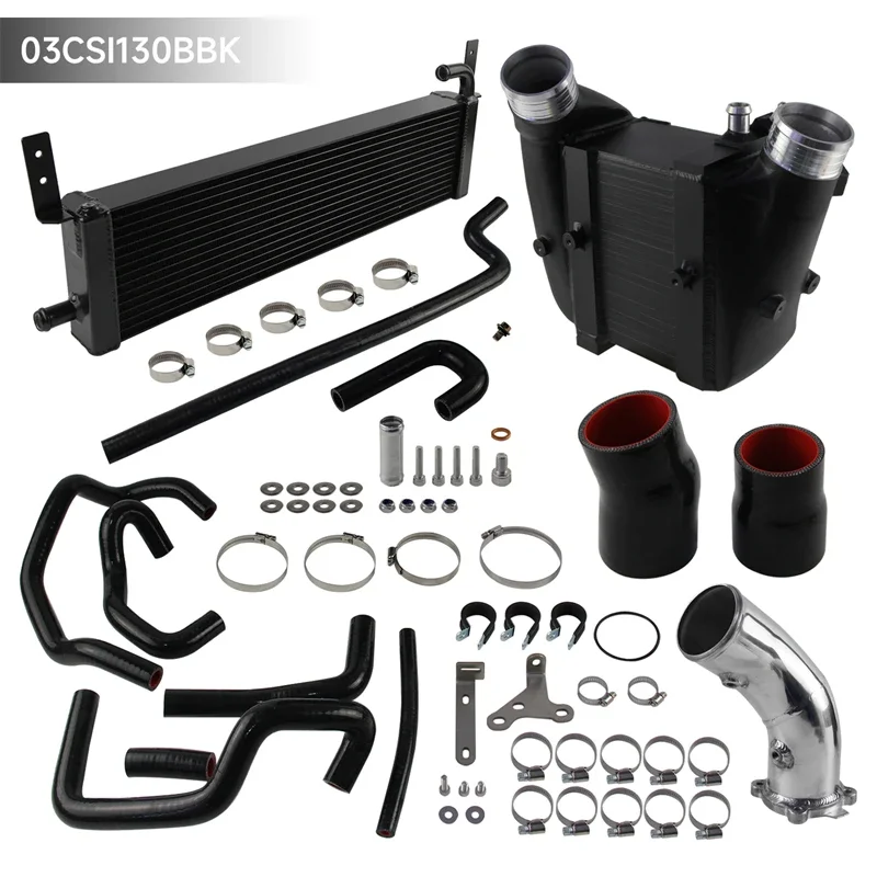 Bar & Plate Air-to-Water Intercooler Hose Kit & Enlarged Radiator For Audi B9 B9.5 RS4/RS5 F5 EA839 2.9T Performance Aluminum