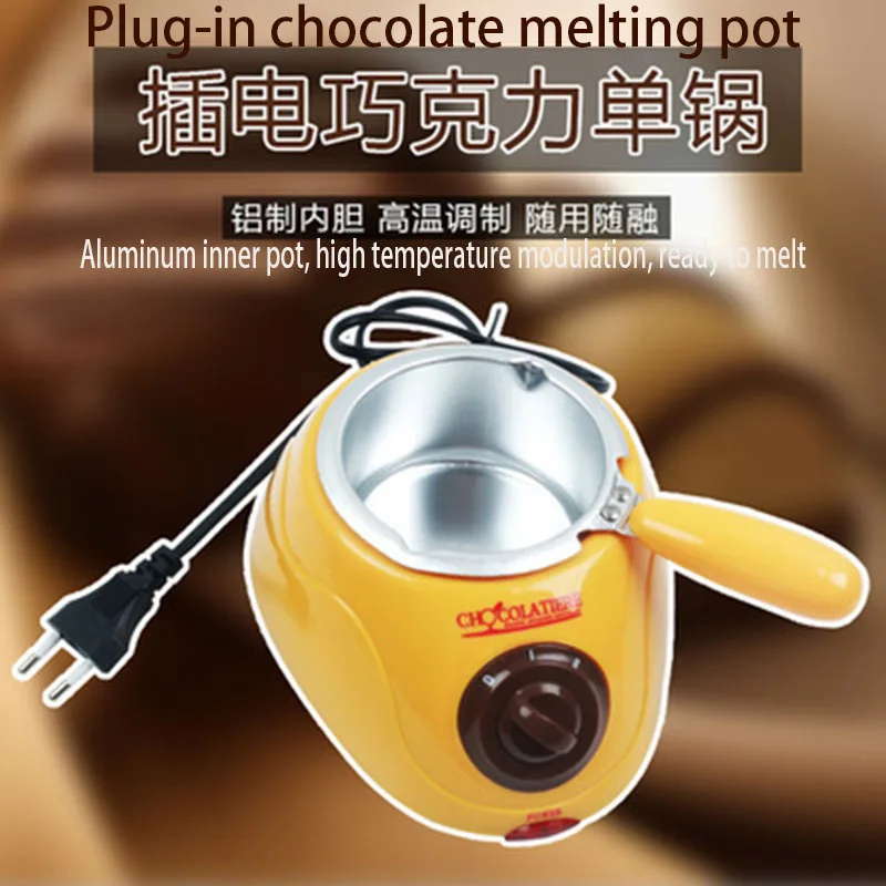 Household Chocolate Melting Furnace DIY Handmade Chocolate Machine Electric Heating Butter Melting Pot Fondue Mold Baking Tools