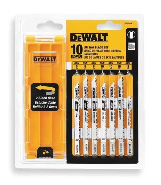 10 Pc. U-Shank Jig Saw Blade Set with Case